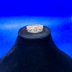 Rose gold diamond anniversary band